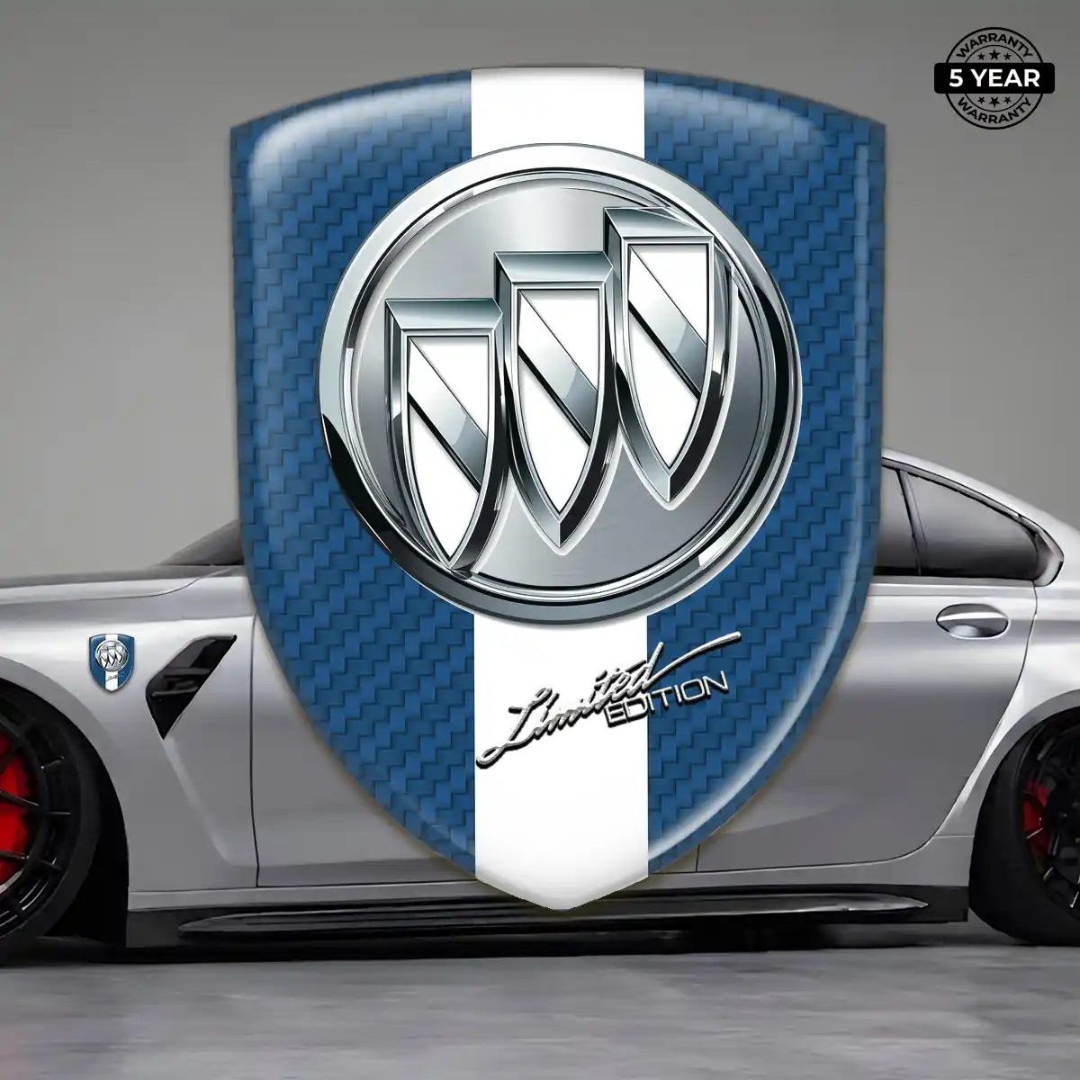 Buick 3D Badge Sticker Premium Dome