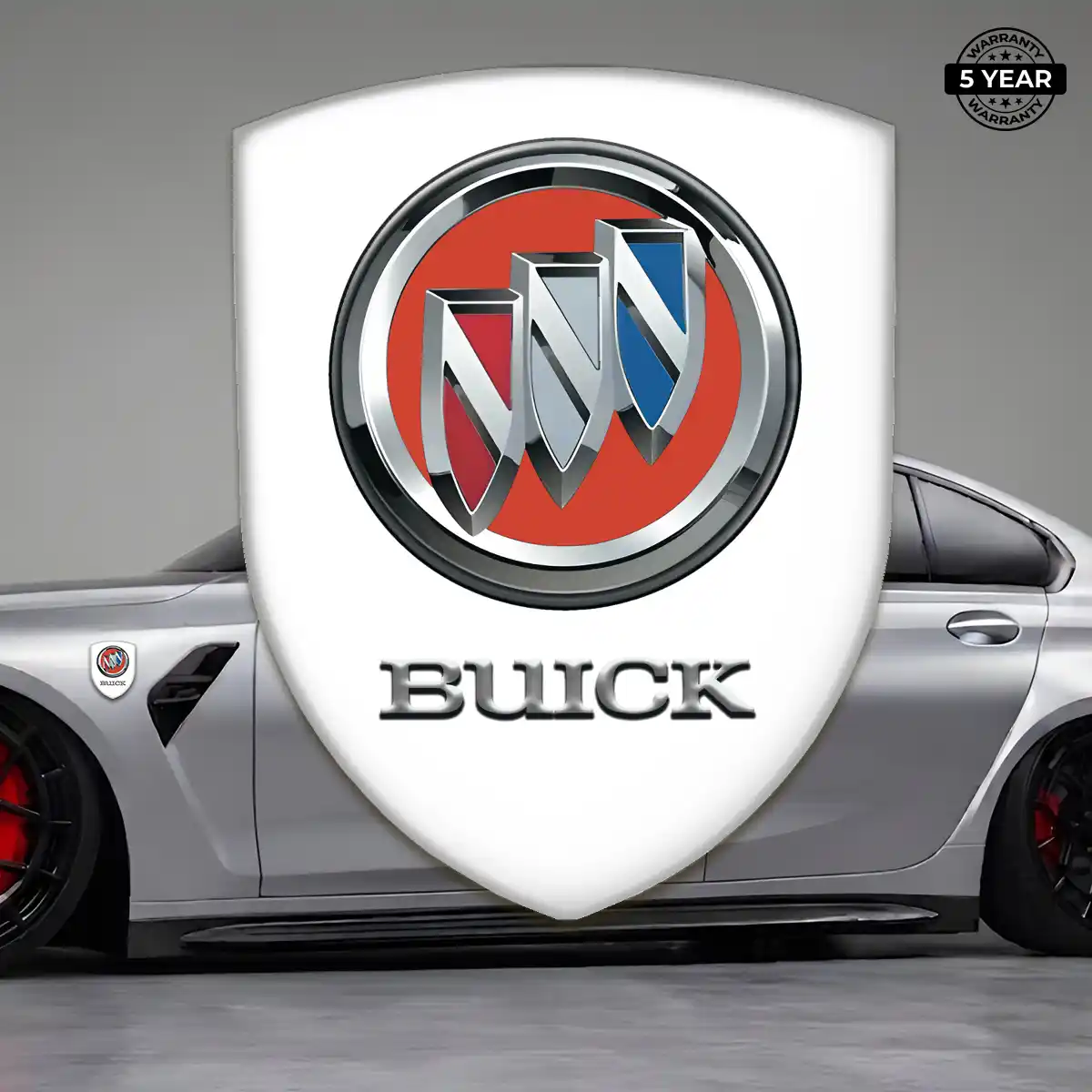 Buick 3D Badge Sticker Refined Design