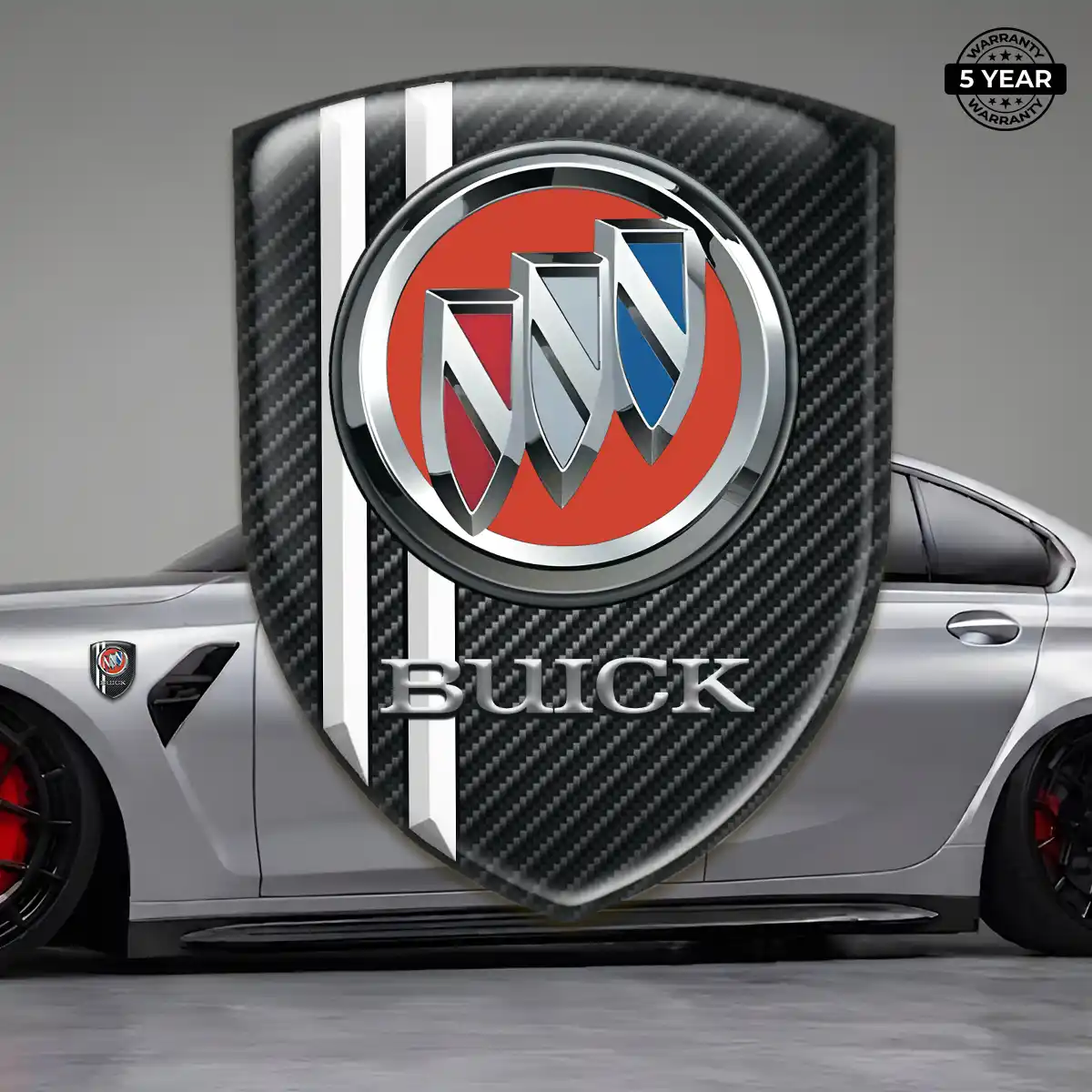 Buick 3D Badge Sticker Resin Luxe