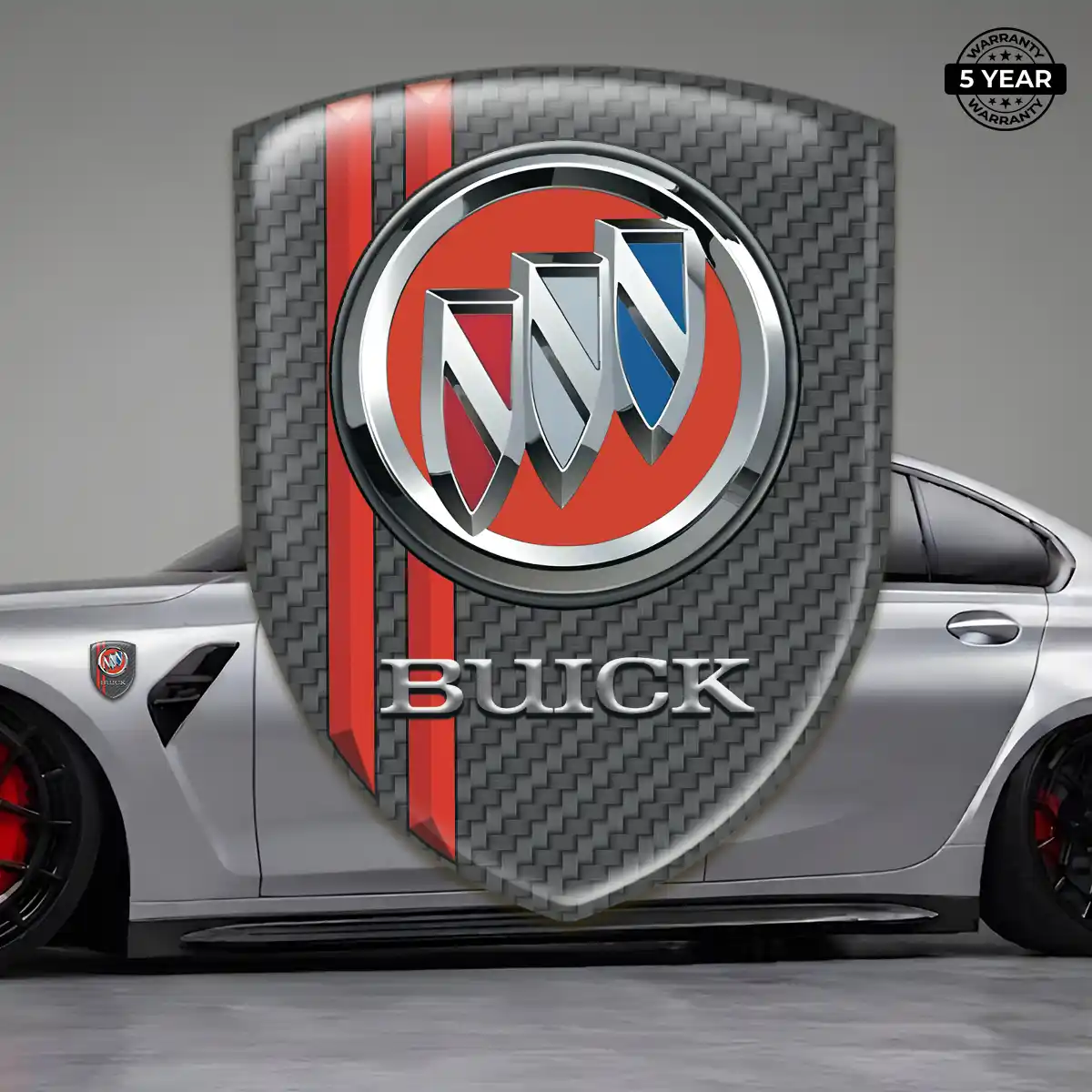 Buick 3D Badge Sticker Sleek Style
