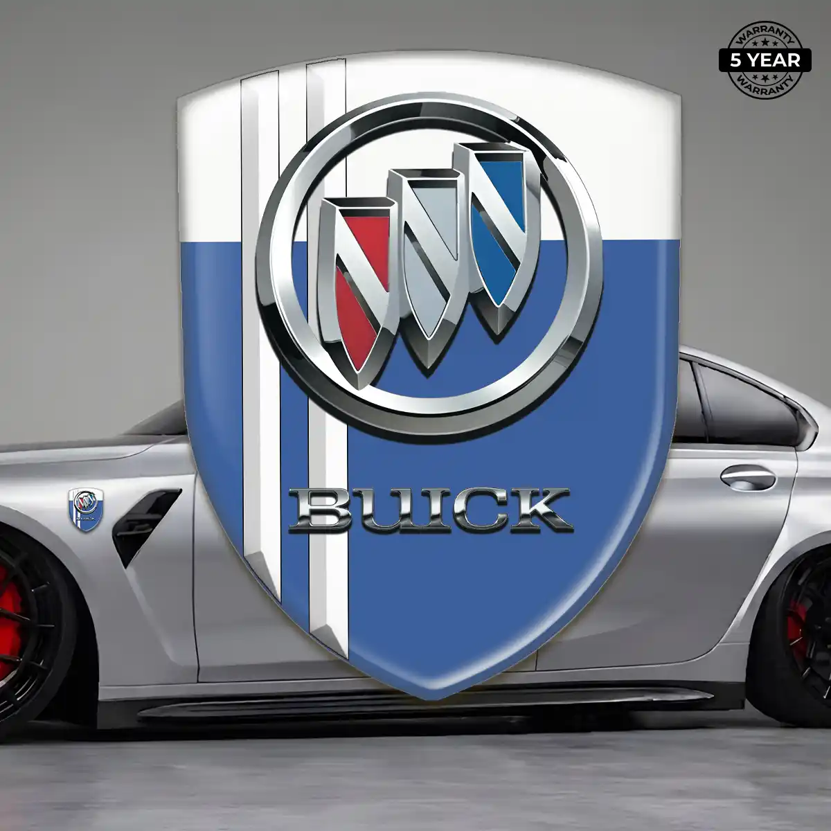 Buick 3D Domed Sticker Sleek Style