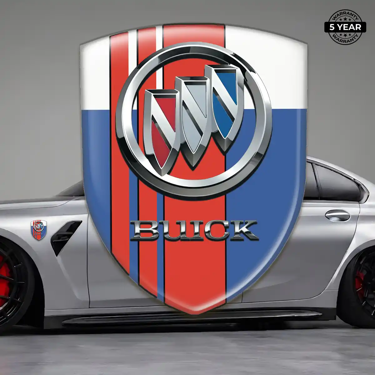 Buick 3D Emblem Sticker Resin Luxe