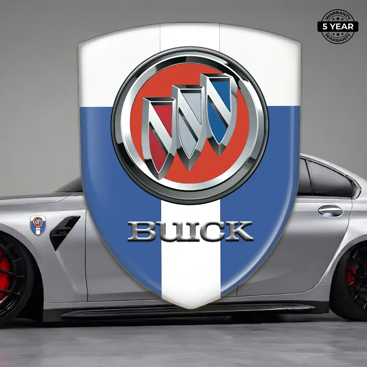 Buick 3D Logo Sticker Premium Dome