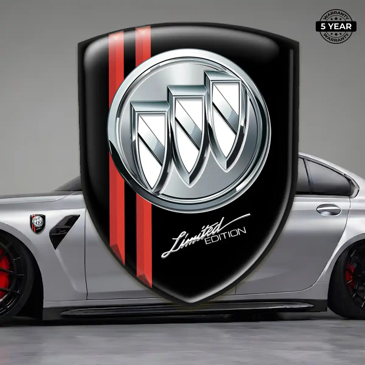 Buick 3D Logo Sticker Resin Luxe
