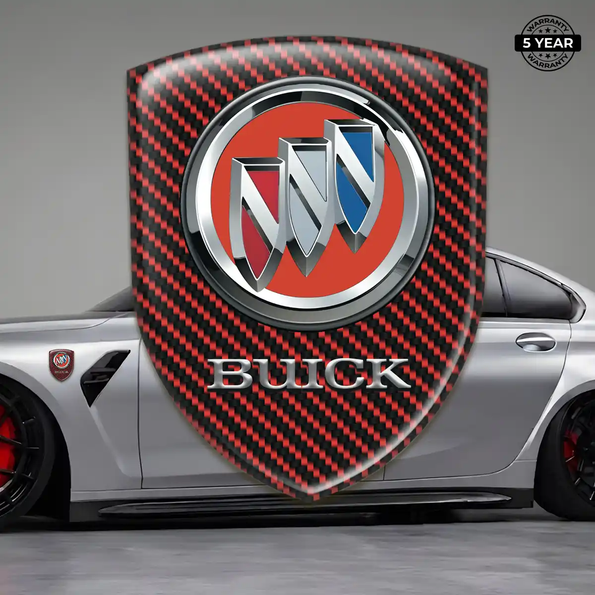 Buick 3D Logo Sticker Sleek Style