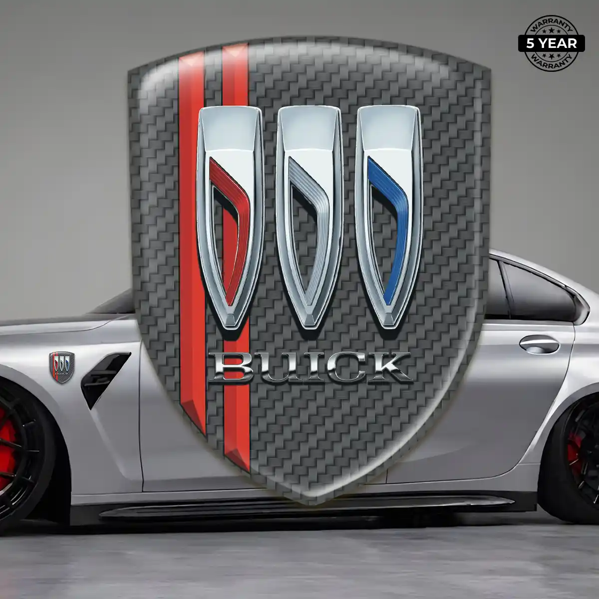 Buick 3D Resin Sticker Refined Design