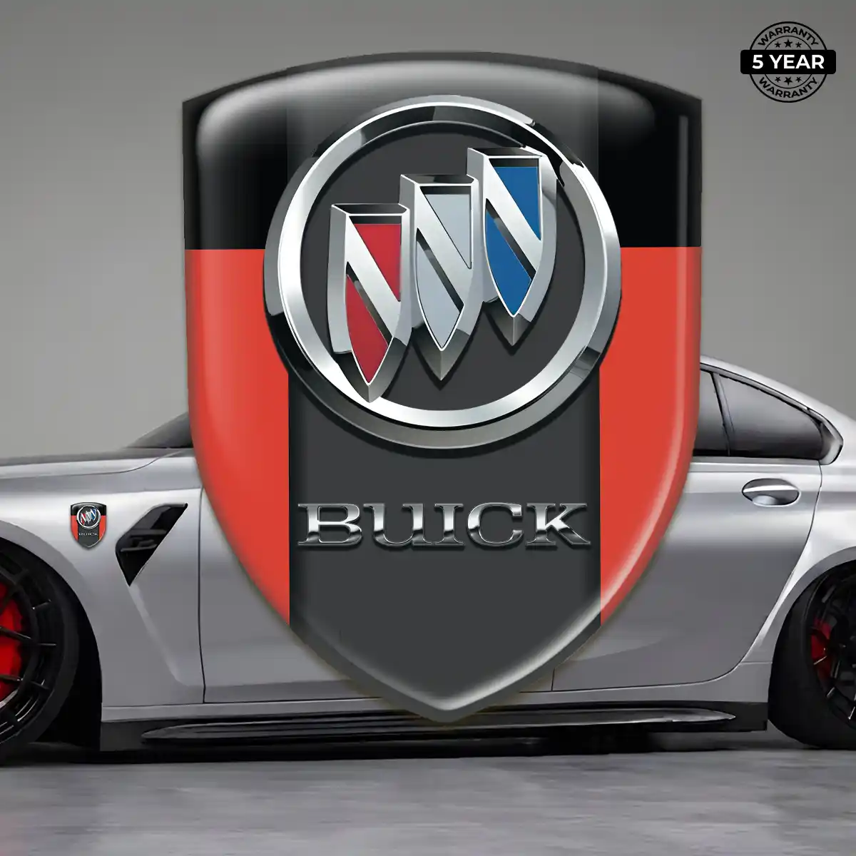 Buick Automotive Emblem Sticker Deluxe Edition