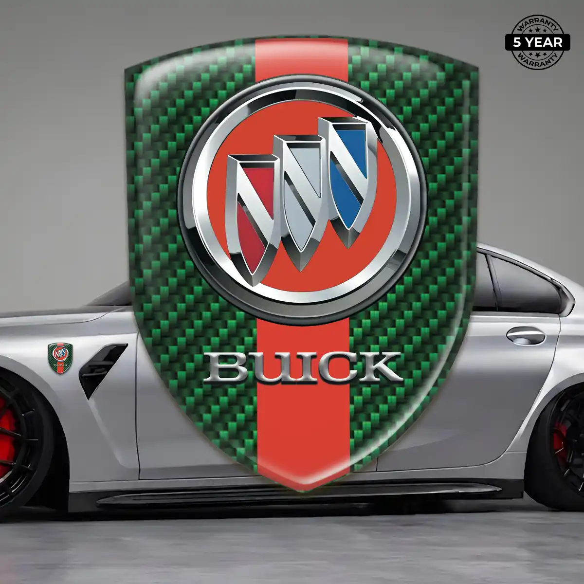 Buick Automotive Emblem Sticker Premium Dome