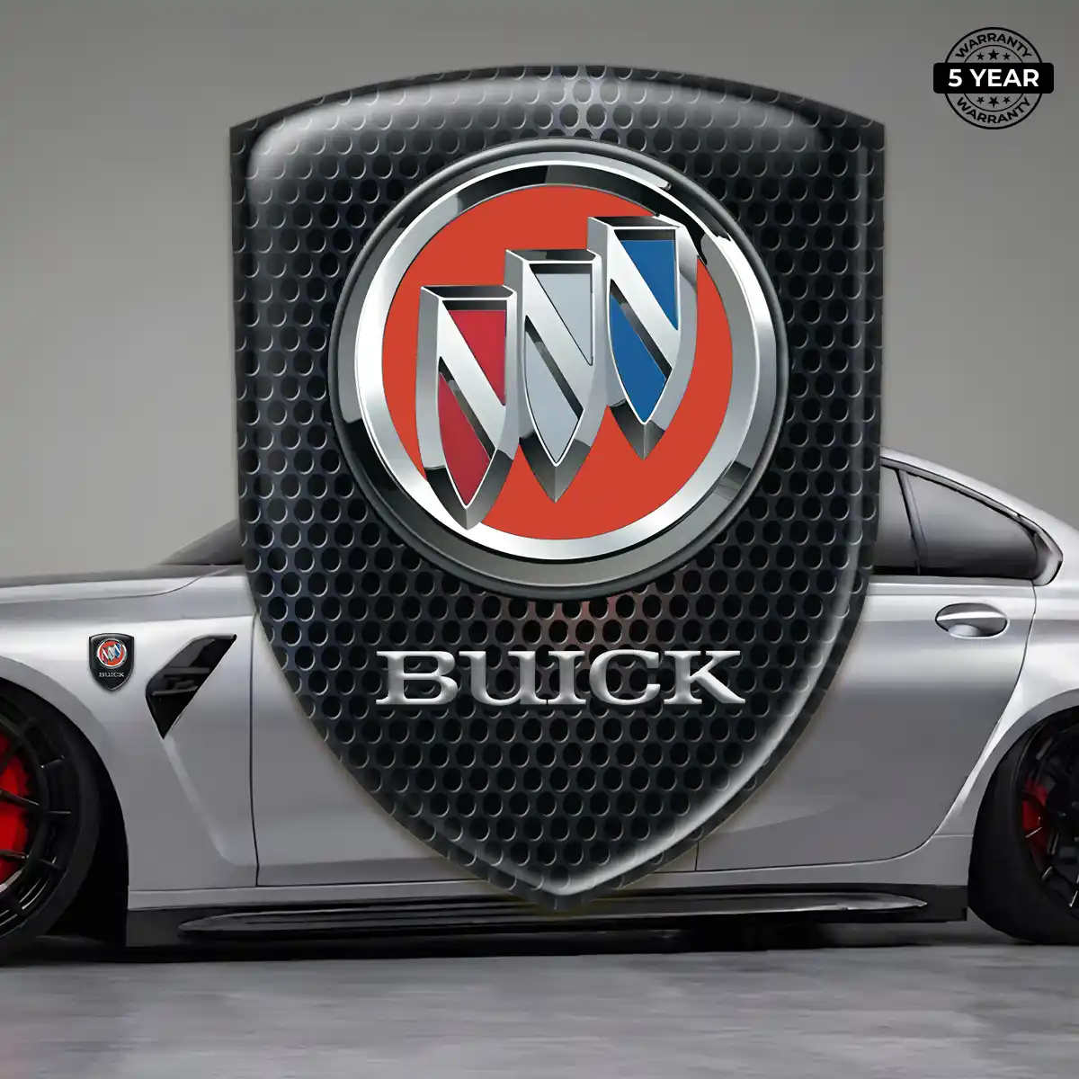 Buick Automotive Emblem Sticker Refined Design