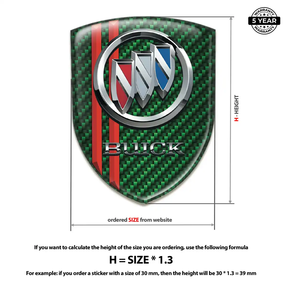 Buick Automotive Logo Sticker Exclusive Series