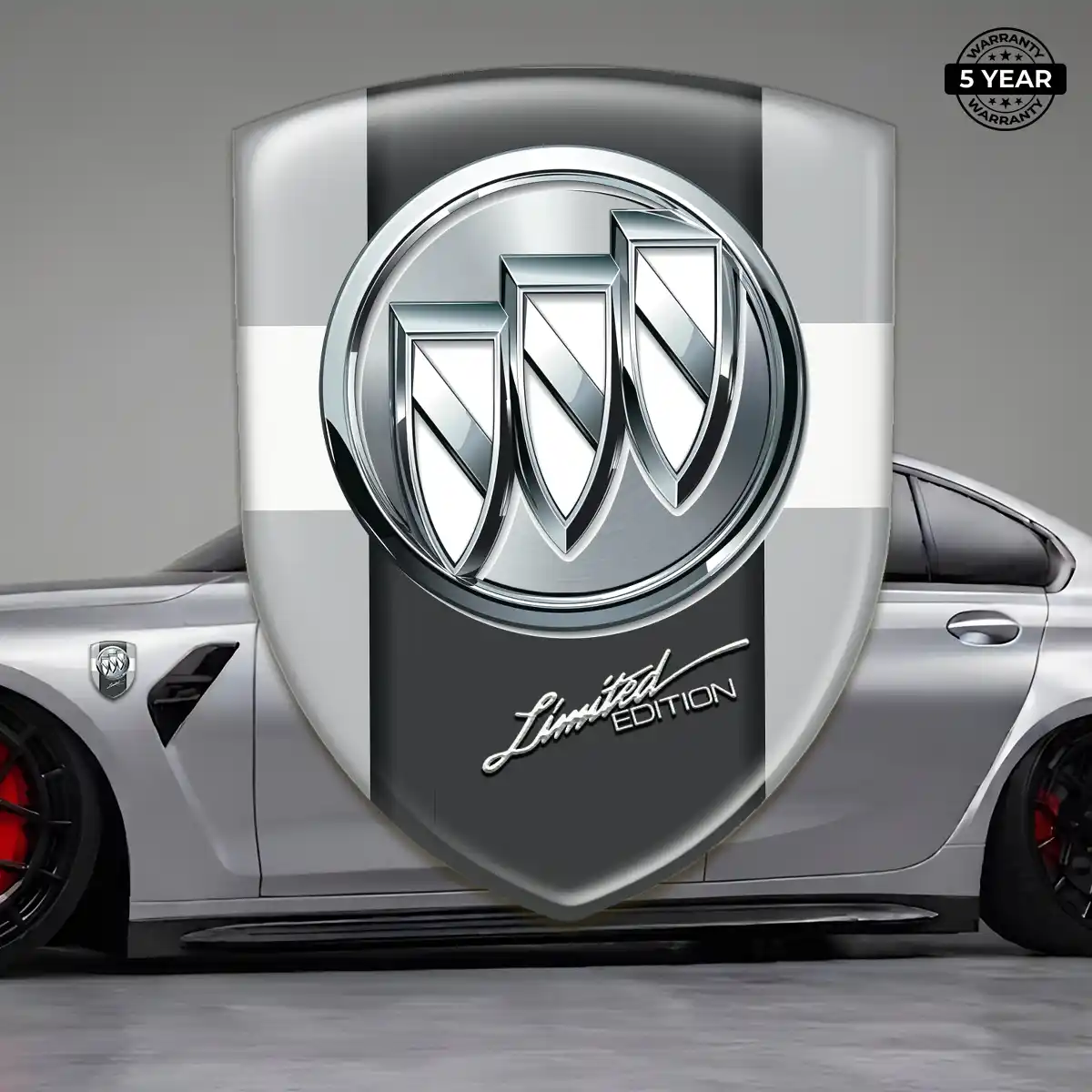 Buick Automotive Logo Sticker Premium Dome