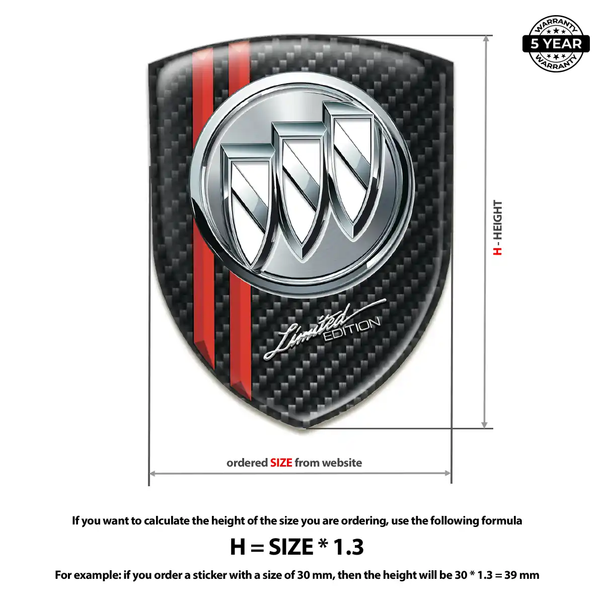 Buick Automotive Logo Sticker Superior Craft