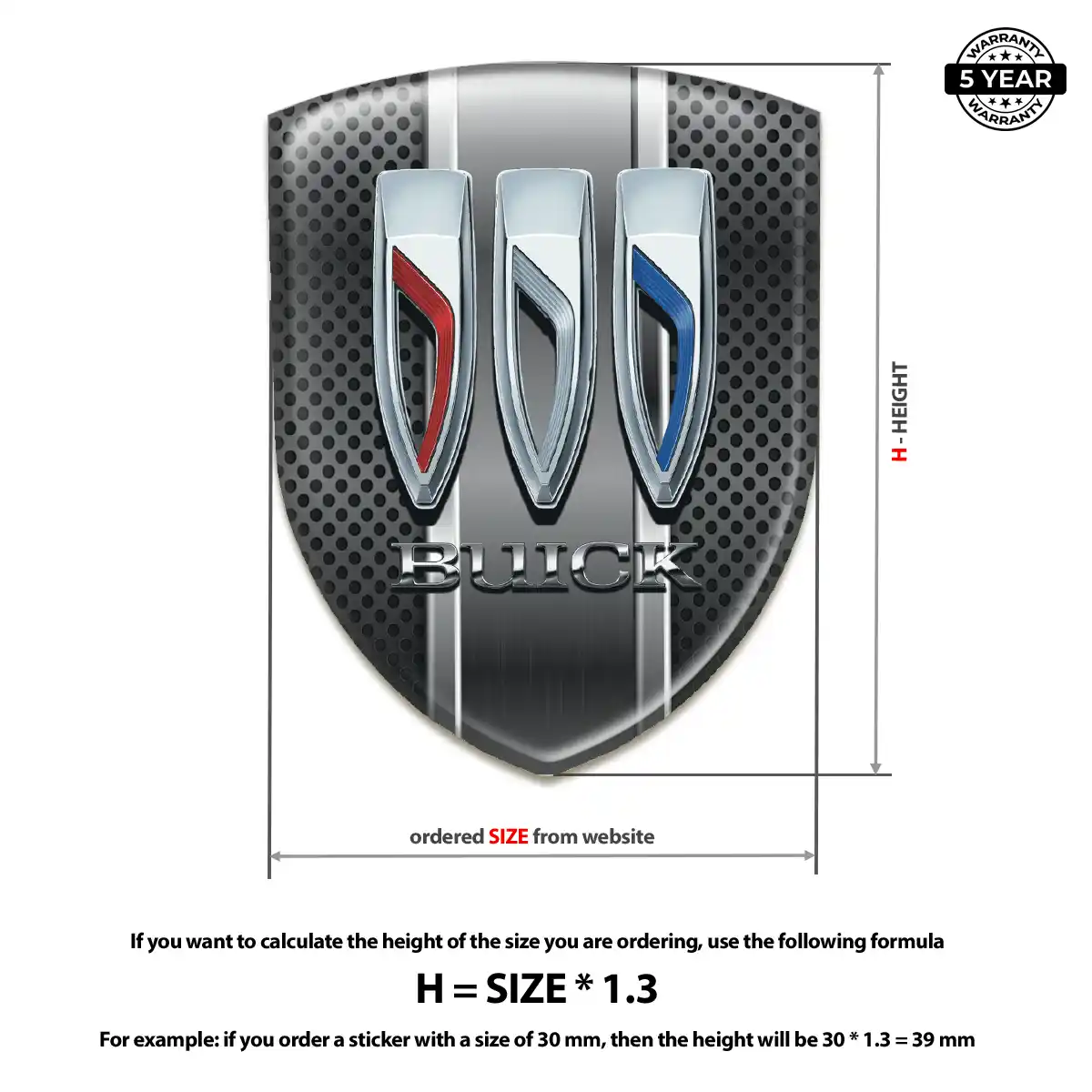 Buick Automotive Resin Decal Elite Edition