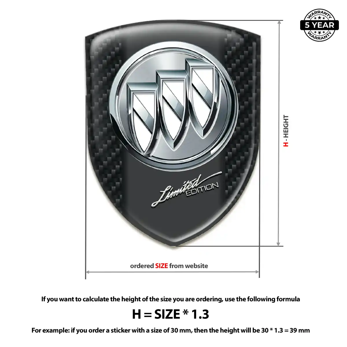 Buick Automotive Resin Decal Exclusive Series