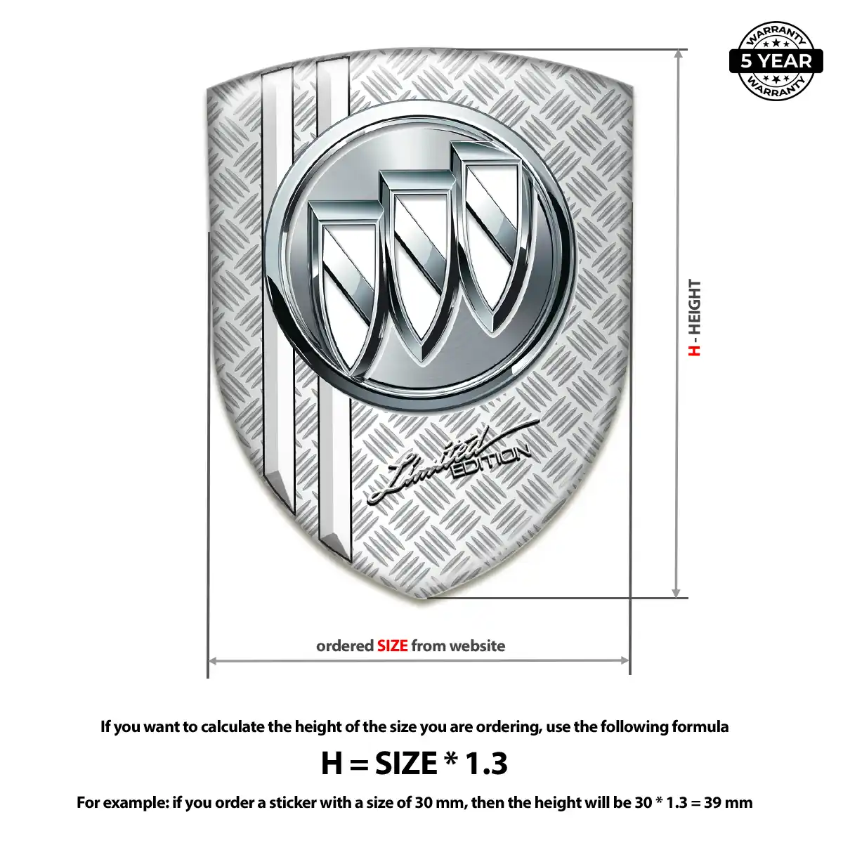 Buick Automotive Resin Decal Interior Luxe