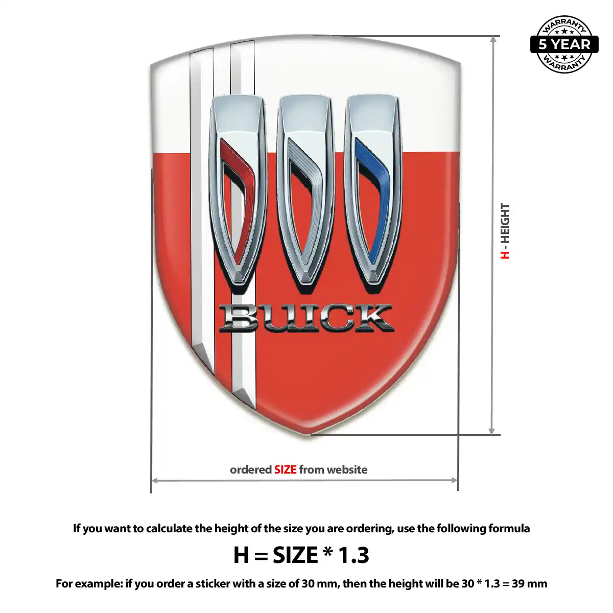 Buick Automotive Resin Decal Noble Edition