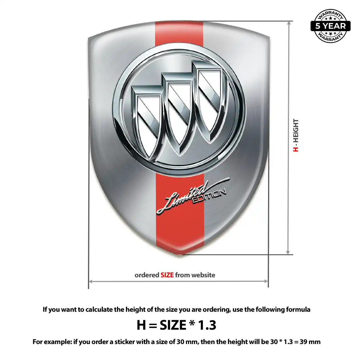 Buick Automotive Resin Decal Resin Elite