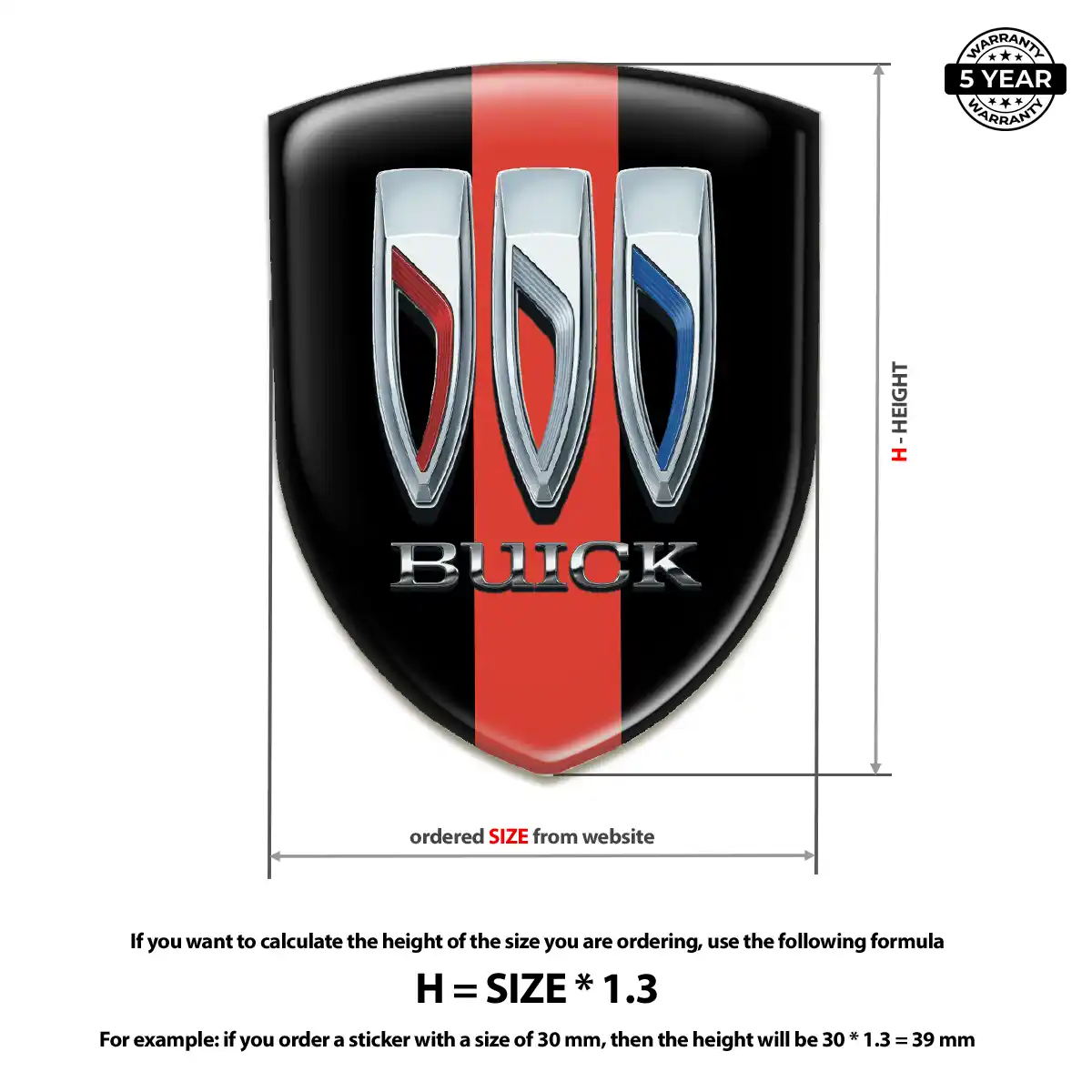 Buick Automotive Resin Decal Superior Craft