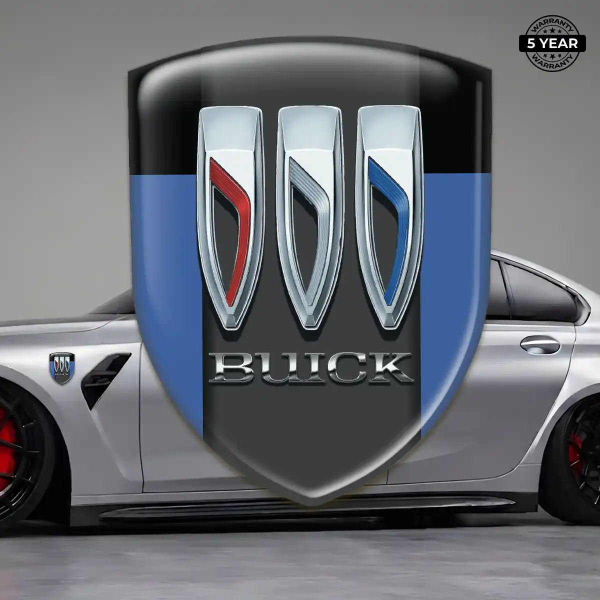 Buick Car Badge Sticker Refined Design