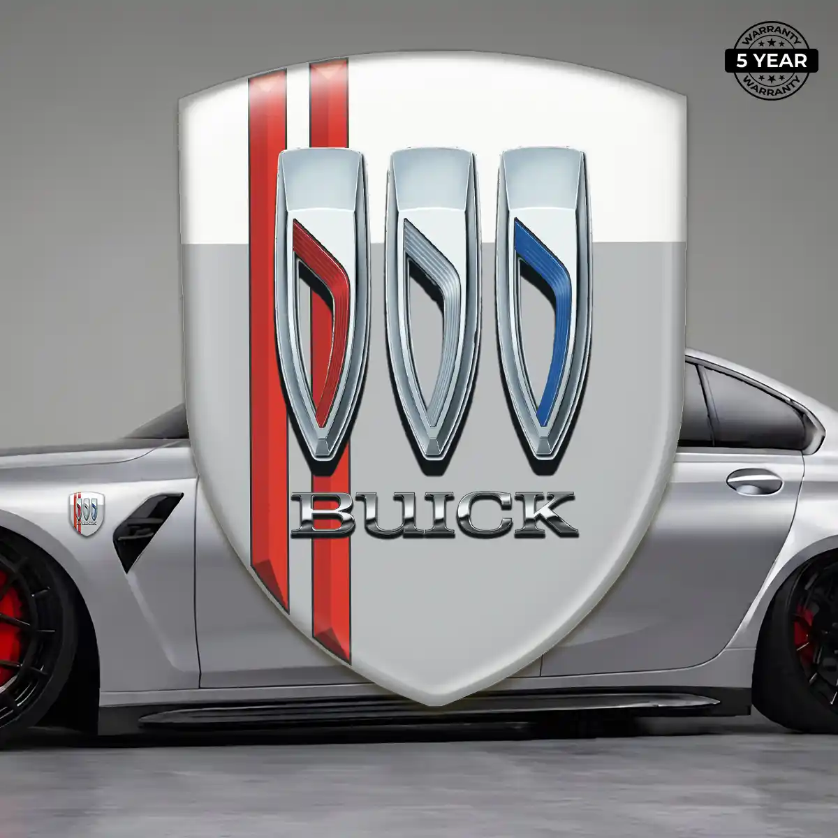 Buick Car Badge Sticker Sleek Style
