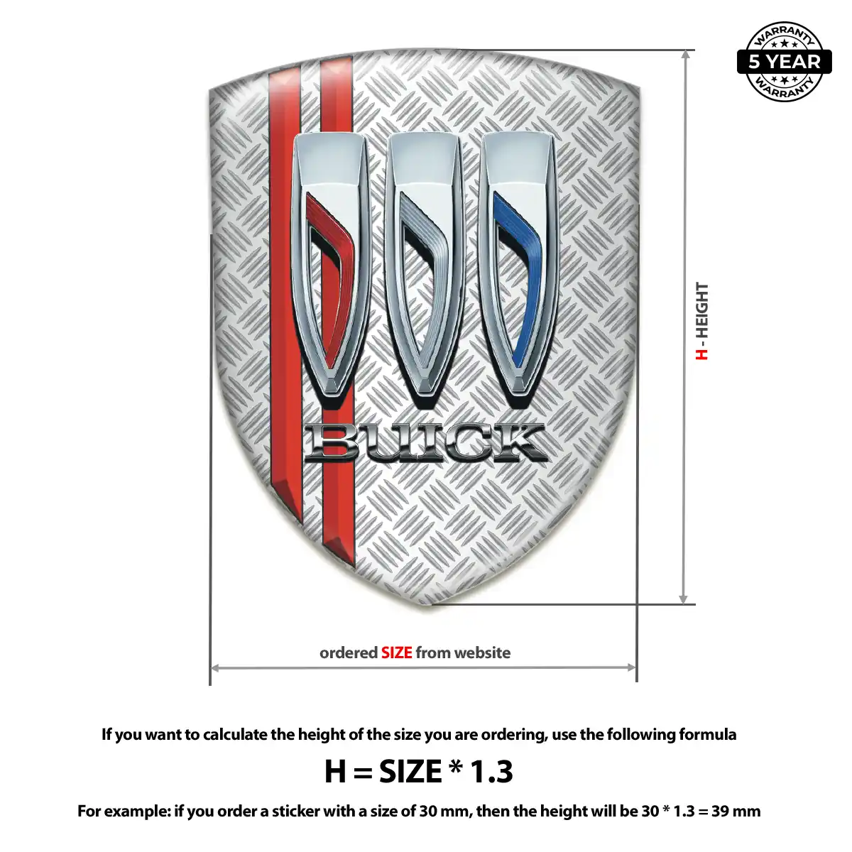 Buick Car Badge Sticker Superior Craft
