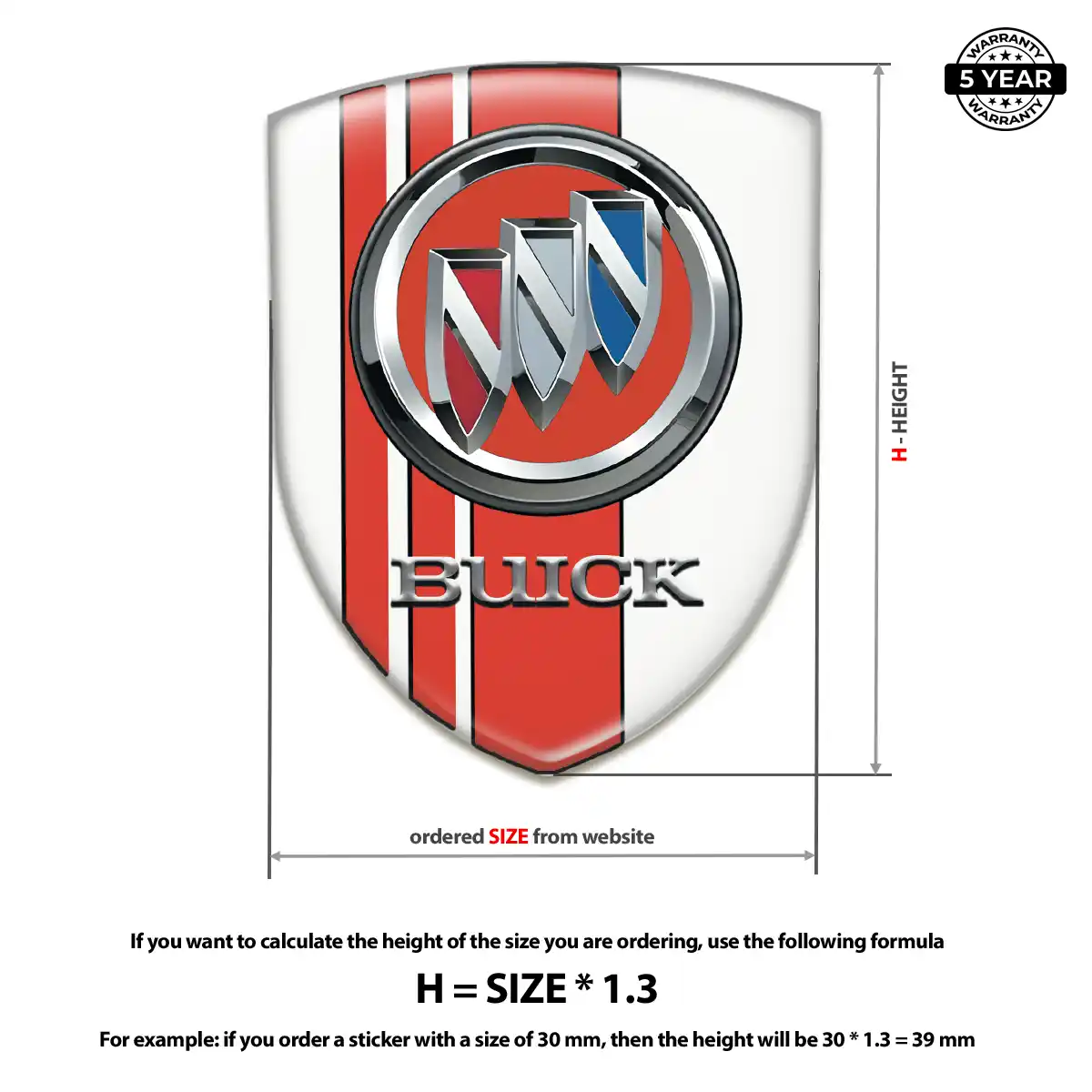 Buick Car Emblem Decal Elite Edition