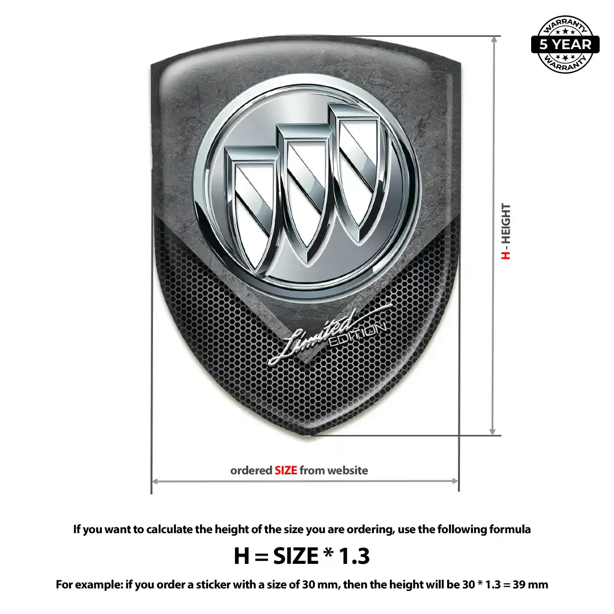 Buick Car Emblem Decal Interior Luxe
