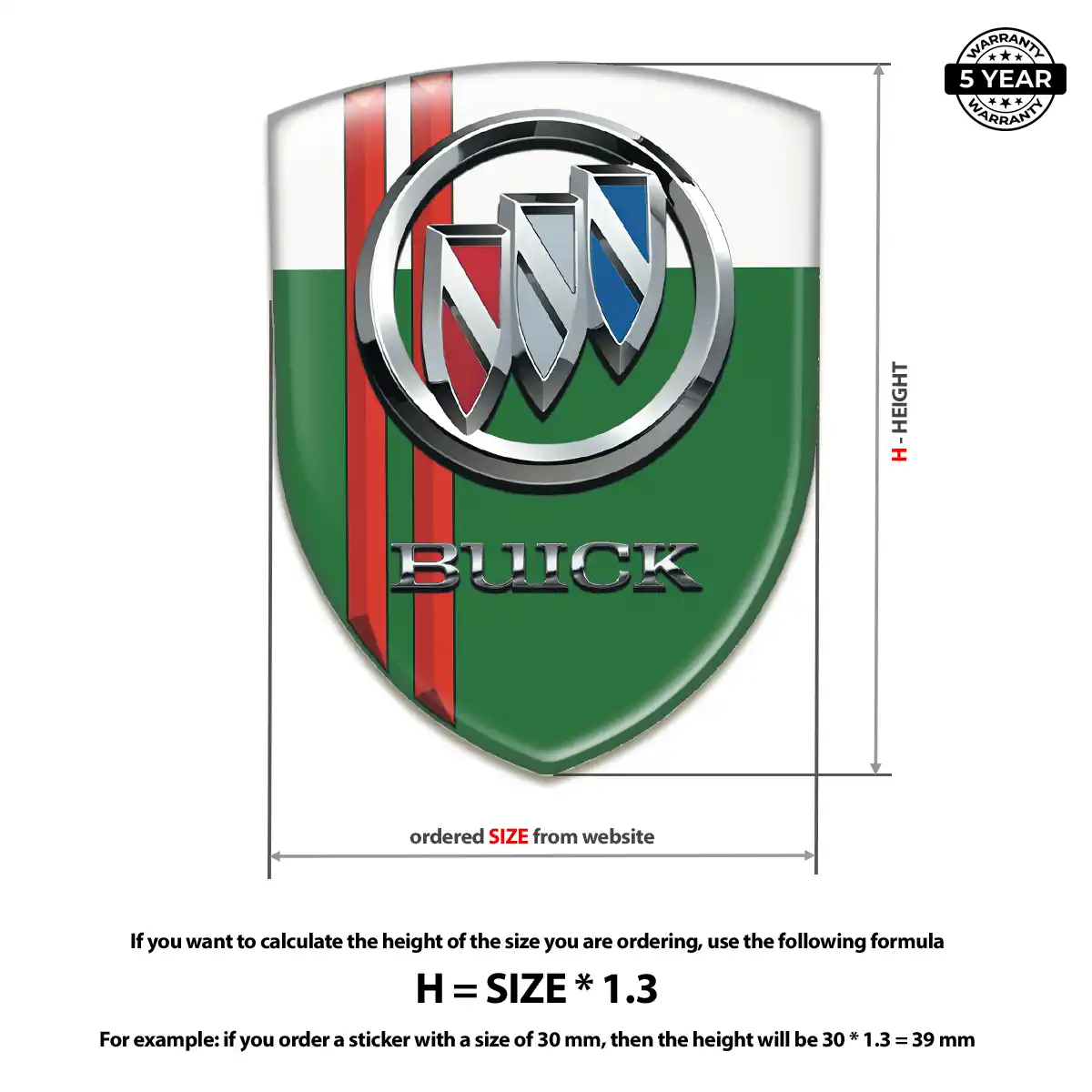 Buick Car Emblem Decal Noble Edition