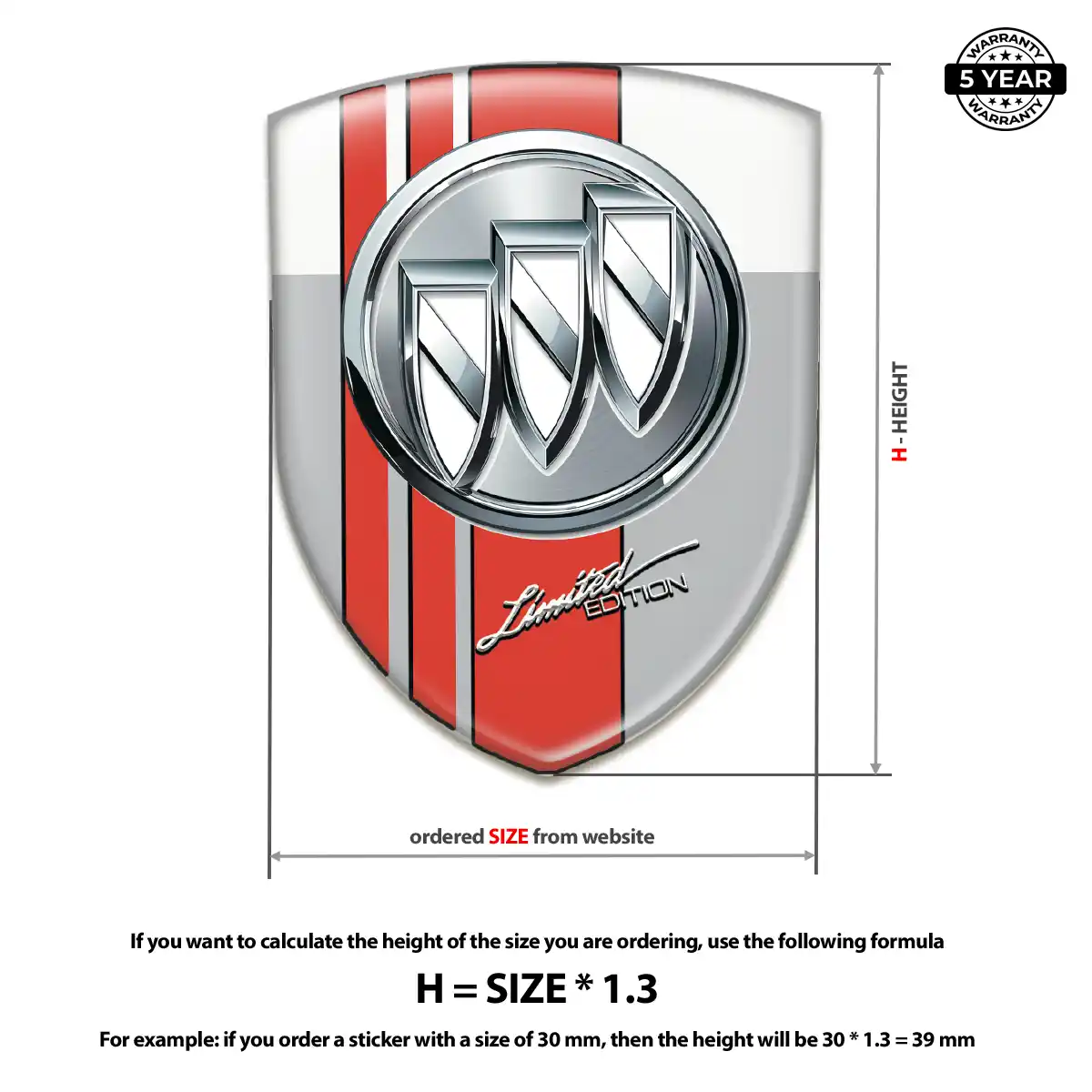 Buick Car Emblem Decal Opulent Line