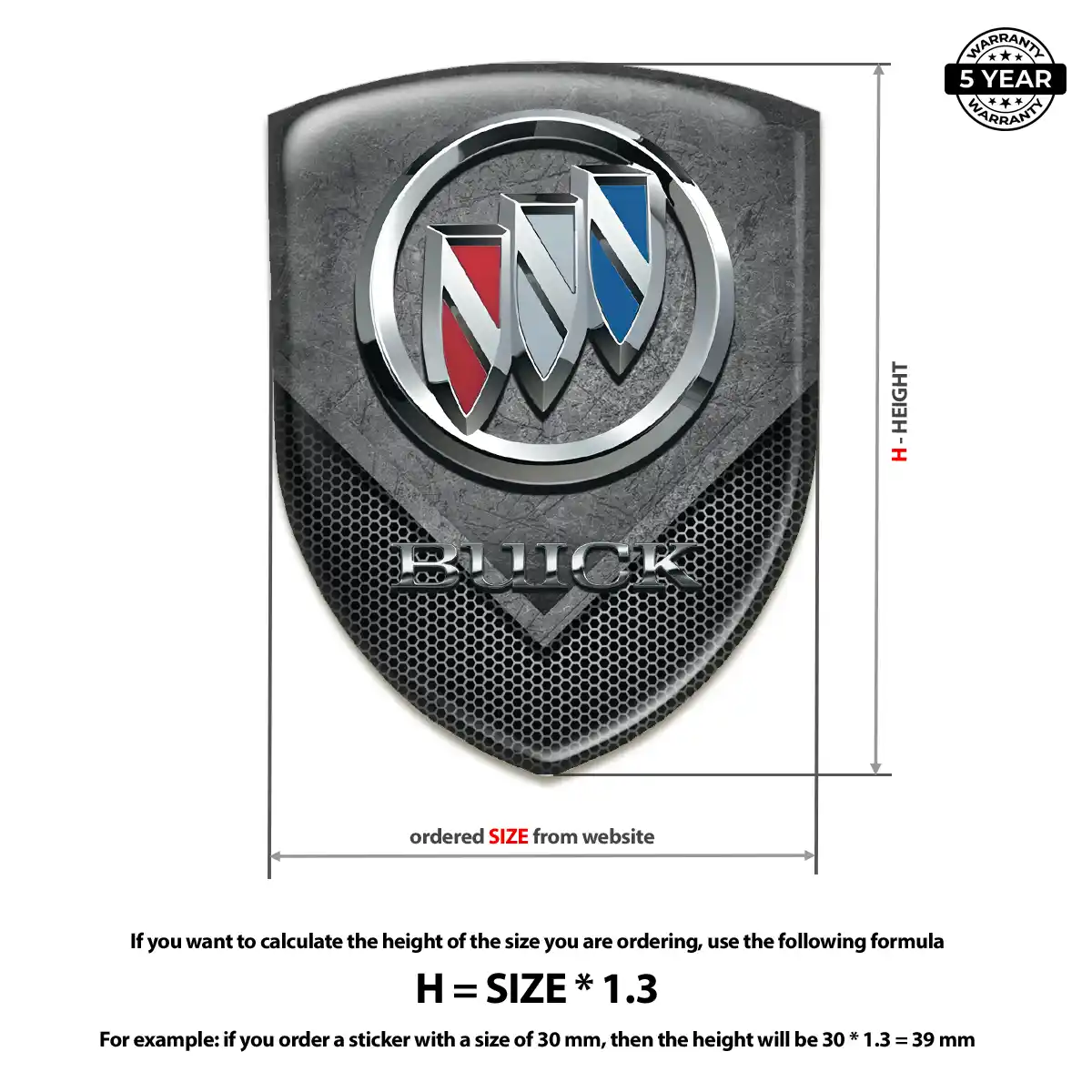 Buick Car Emblem Decal Prime Quality