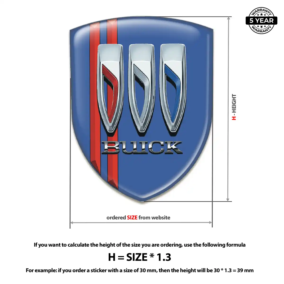 Buick Car Emblem Overlay Elite Finish