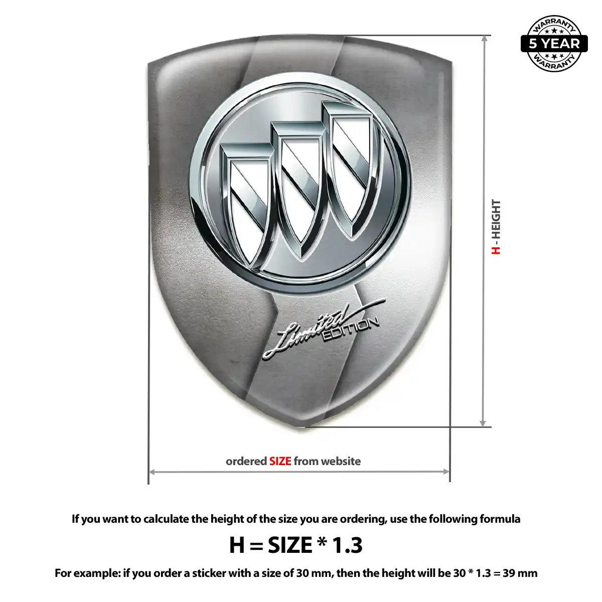 Buick Car Emblem Overlay Prime Quality