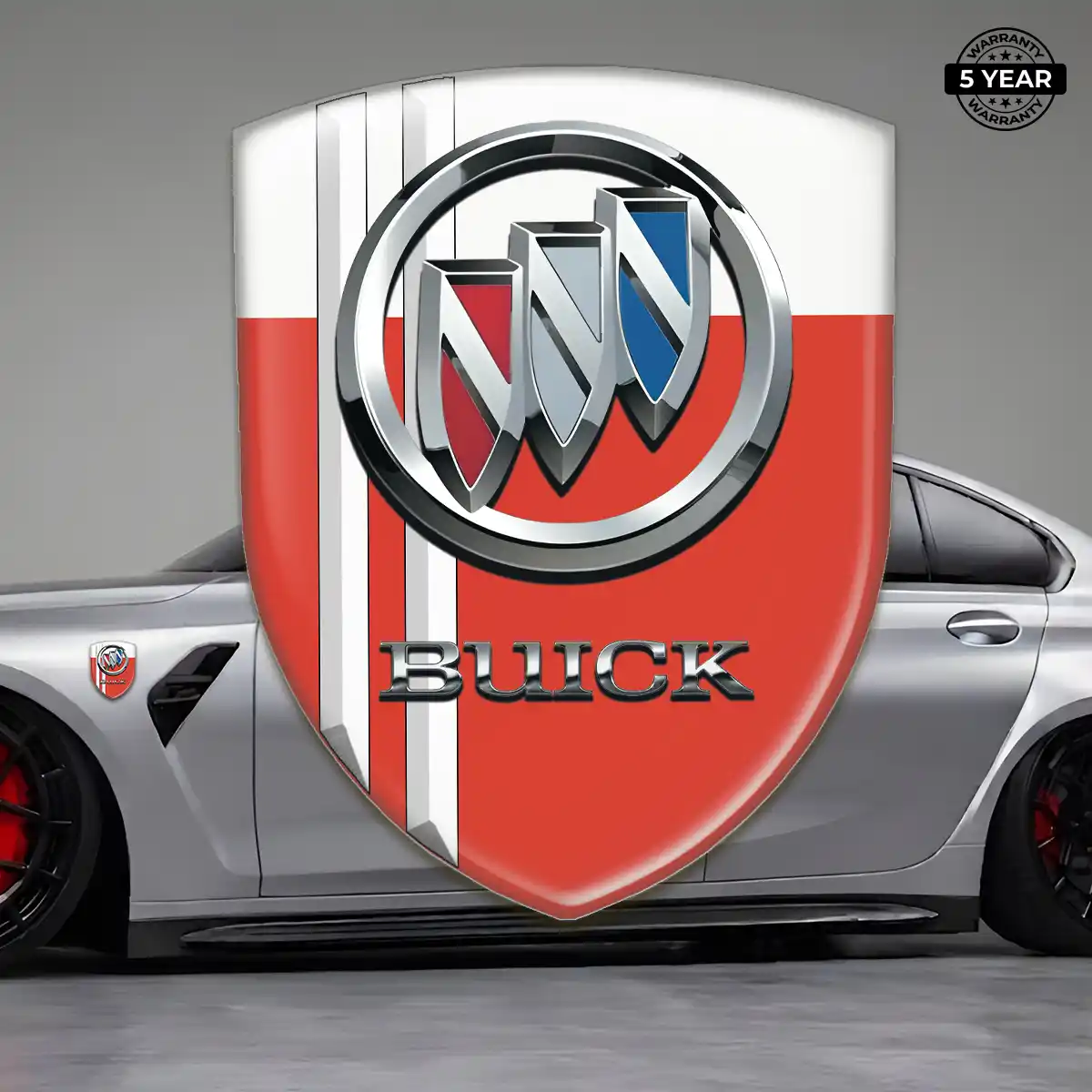 Buick Car Emblem Overlay Sleek Style