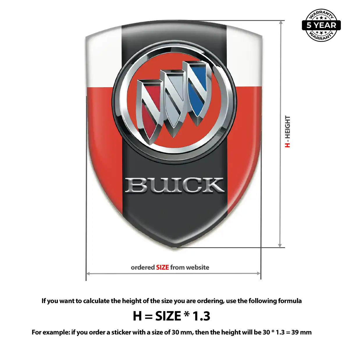 Buick Car Emblem Sticker Interior Luxe