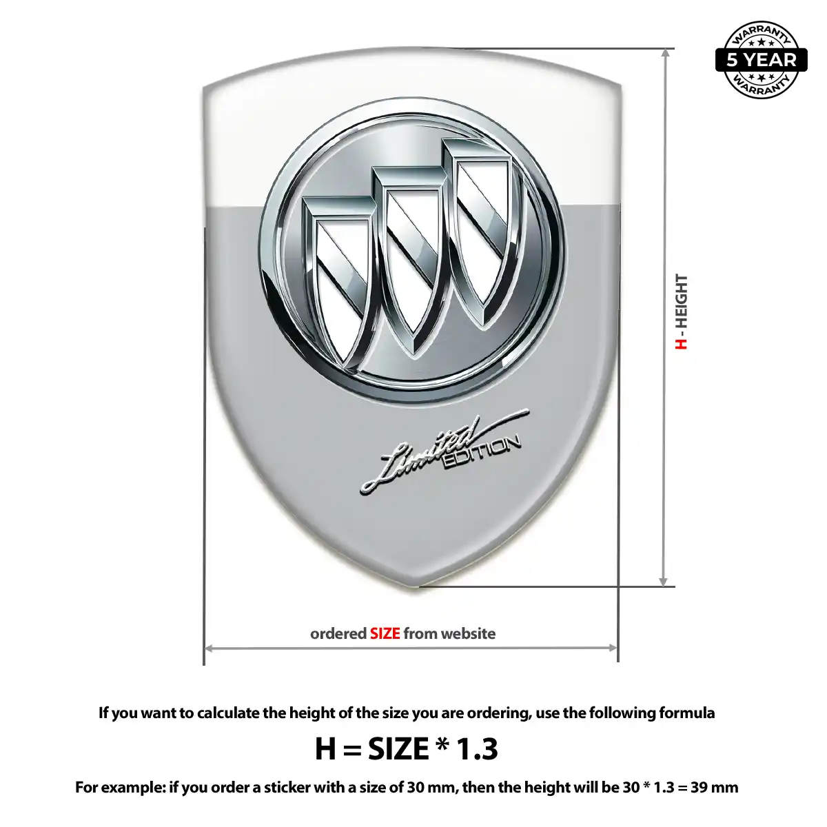 Buick Car Emblem Sticker Noble Edition