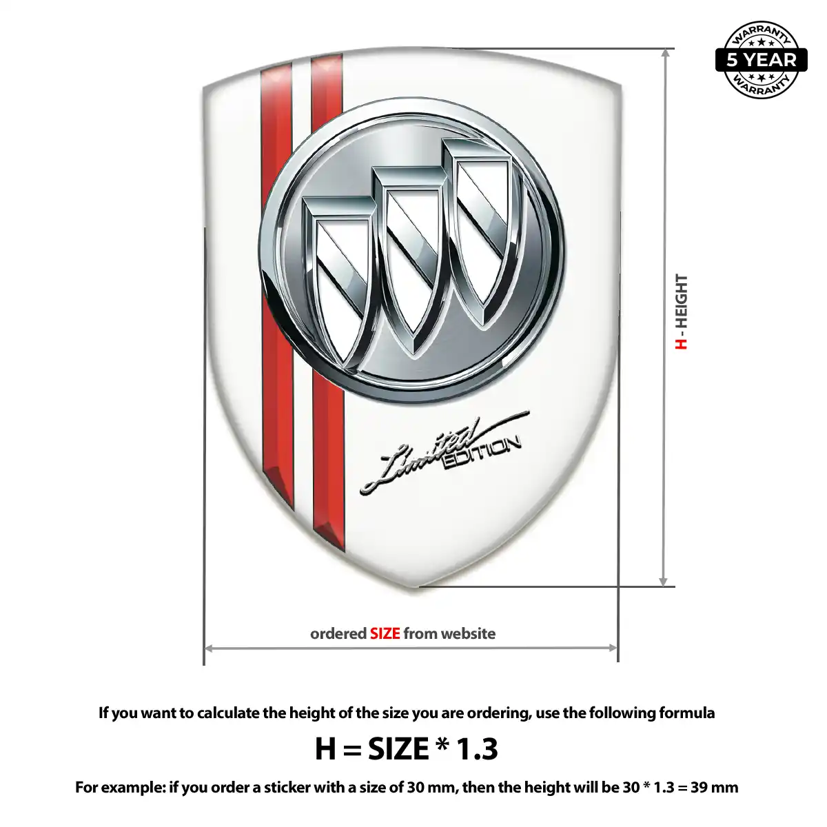 Buick Car Emblem Sticker Prime Quality
