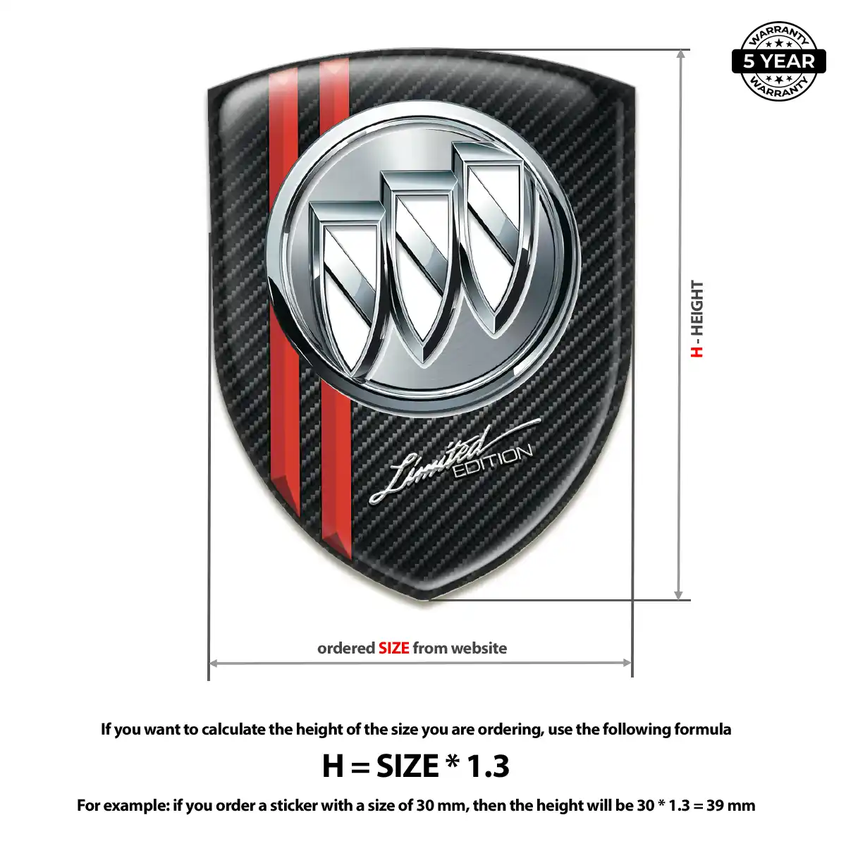 Buick Car Emblem Sticker Sleek Style