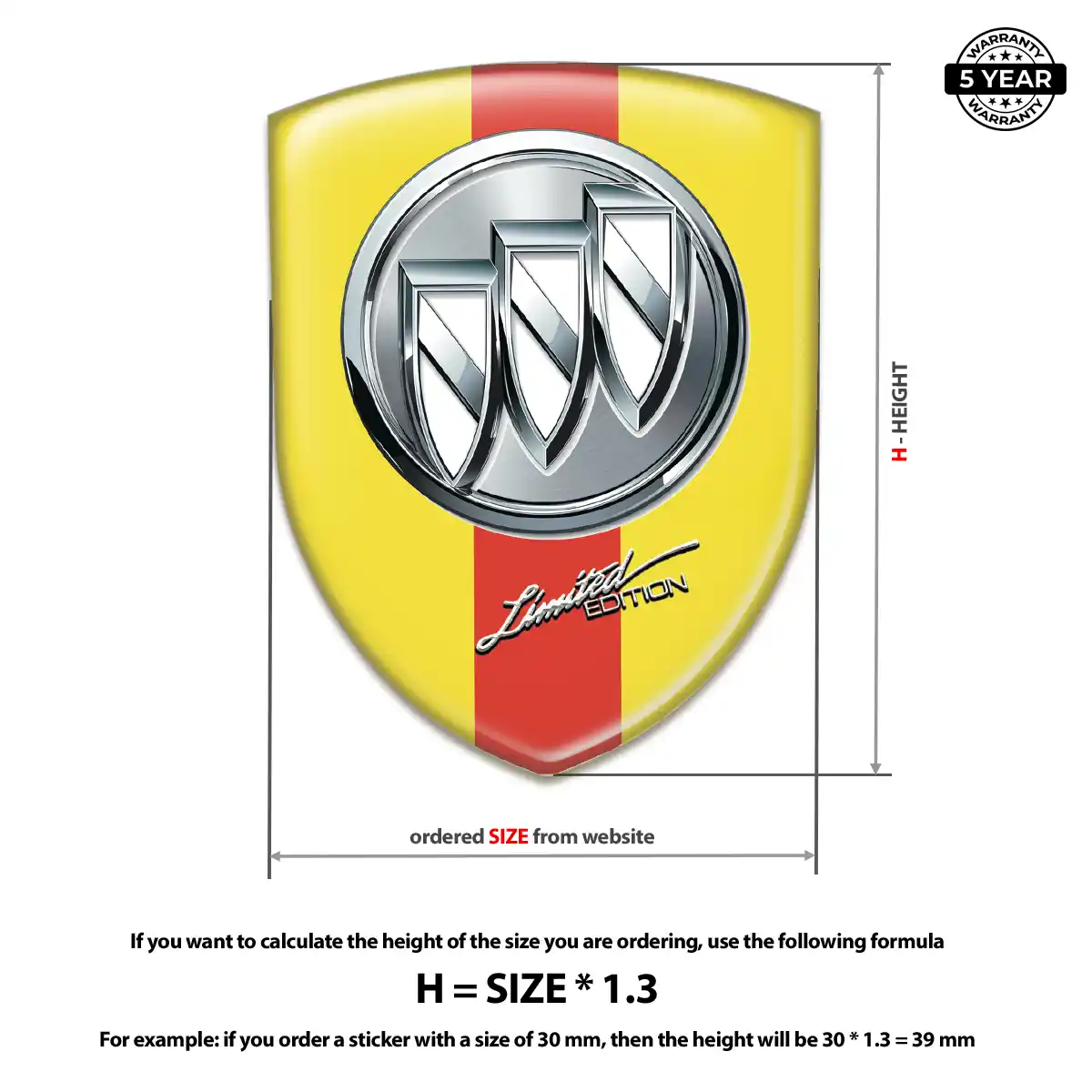 Buick Car Emblem Sticker Superior Craft