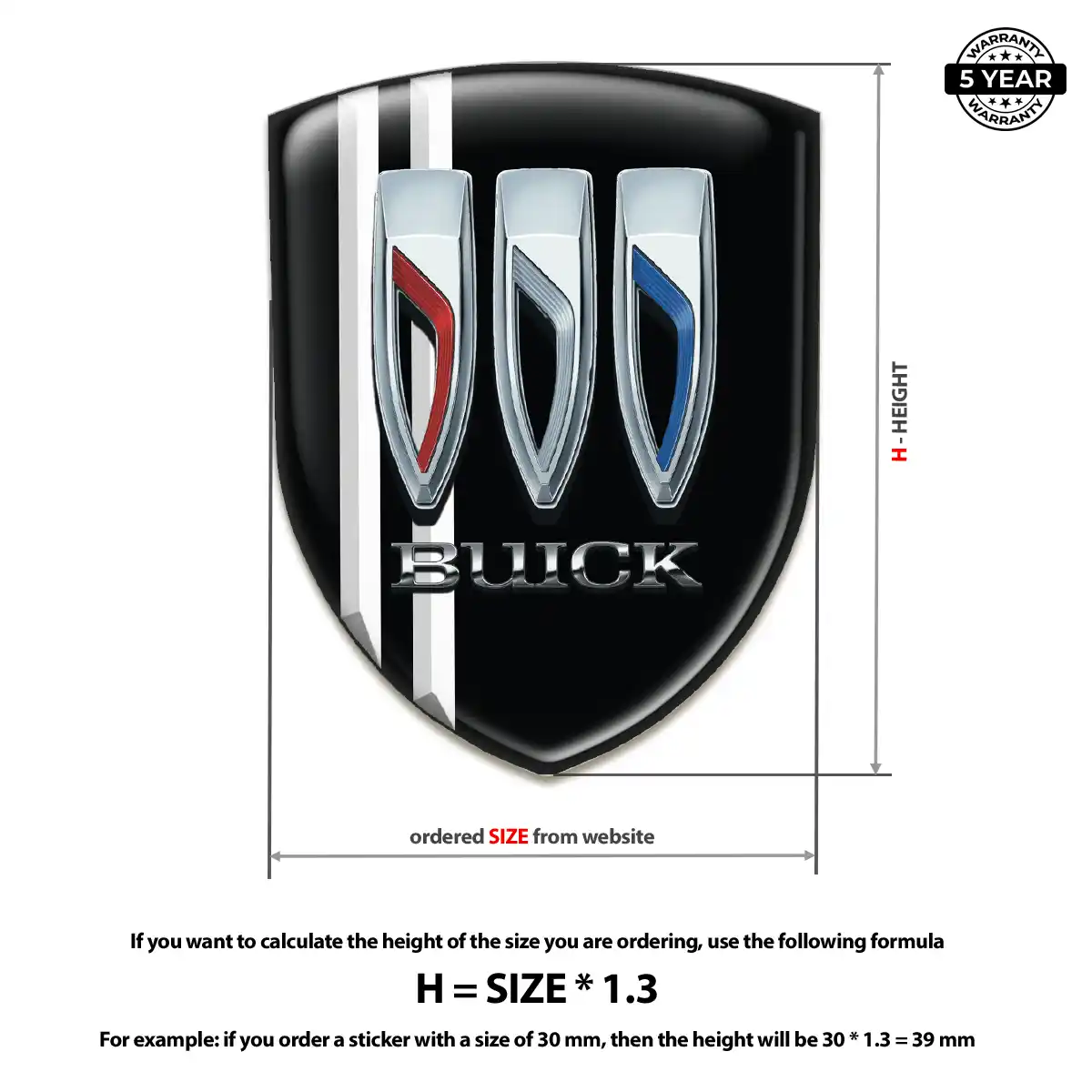 Buick Car Logo Decal Exclusive Series