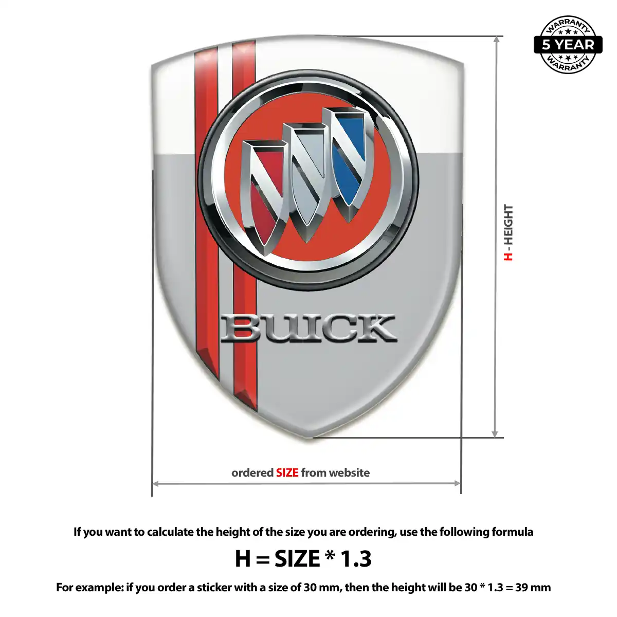 Buick Car Logo Decal Noble Edition