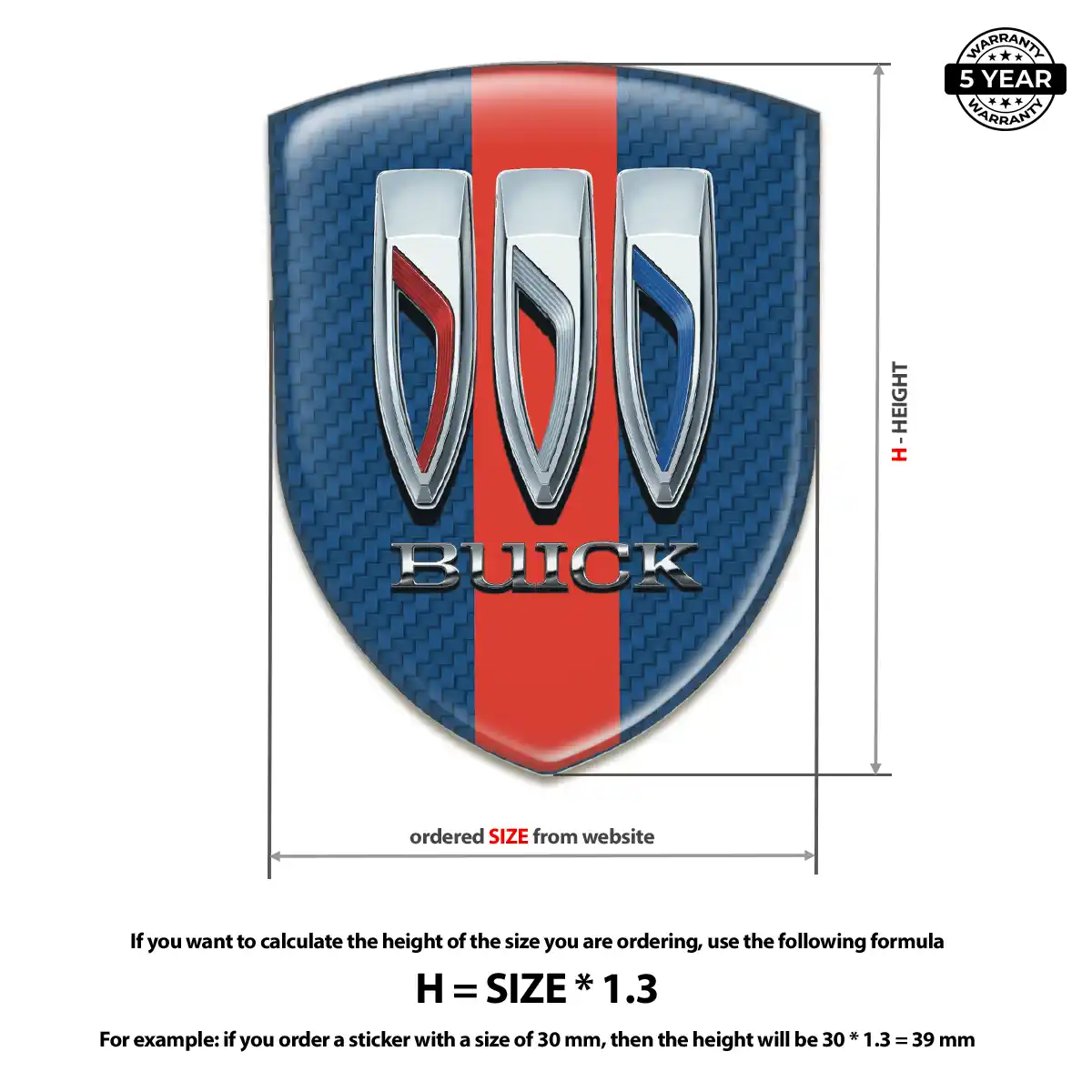 Buick Car Logo Decal Prestige Line