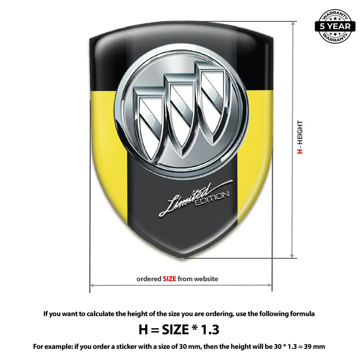 Buick Car Logo Decal Prime Quality
