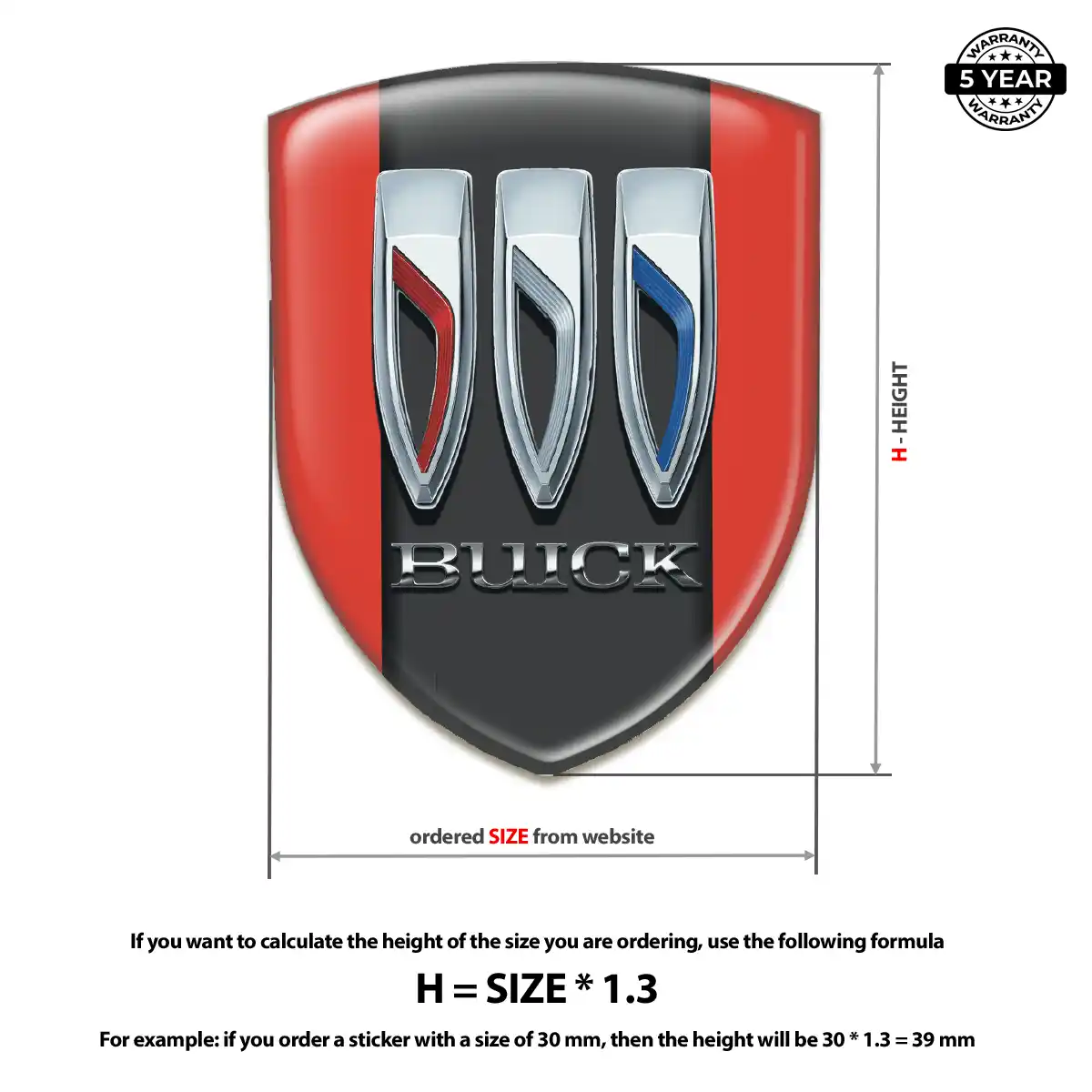 Buick Car Logo Decal Sleek Style