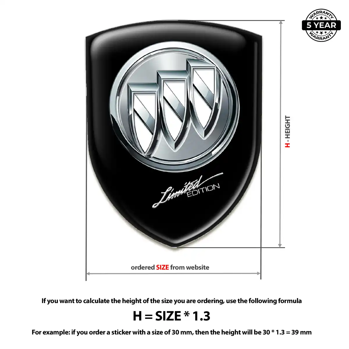 Buick Crest Emblem Resin Luxe
