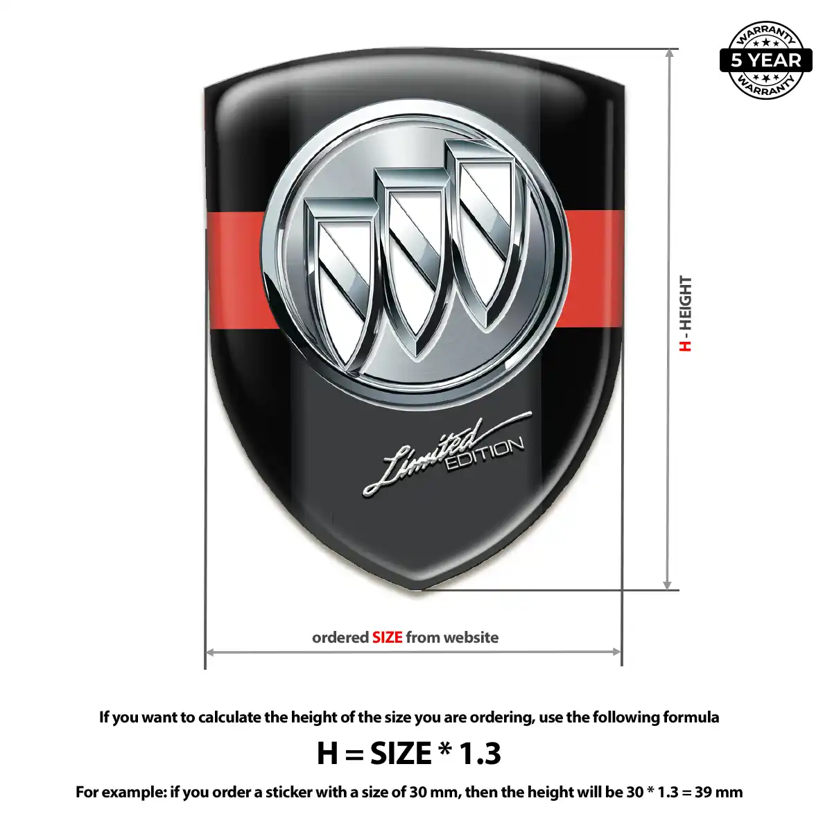 Buick Crest Logo Emblem Elite Finish