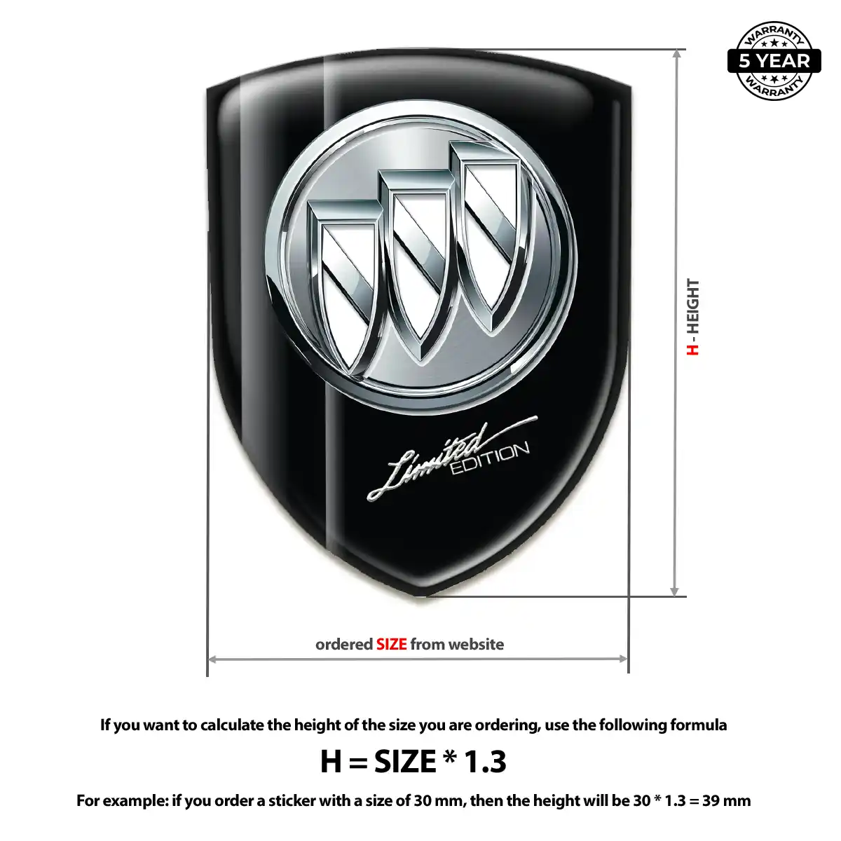 Buick Crest Logo Emblem Exclusive Series