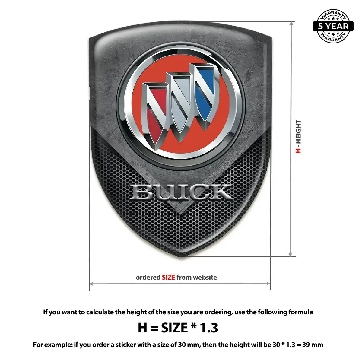 Buick Crest Logo Emblem Opulent Line