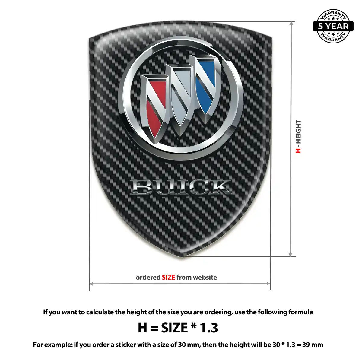 Buick Domed Badge Elite Finish