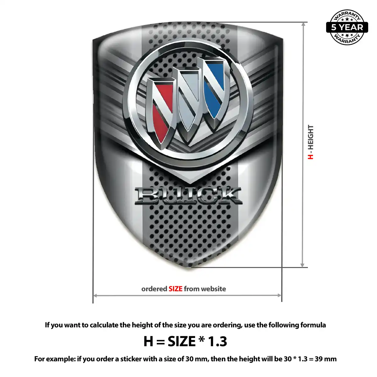 Buick Domed Badge Prime Quality