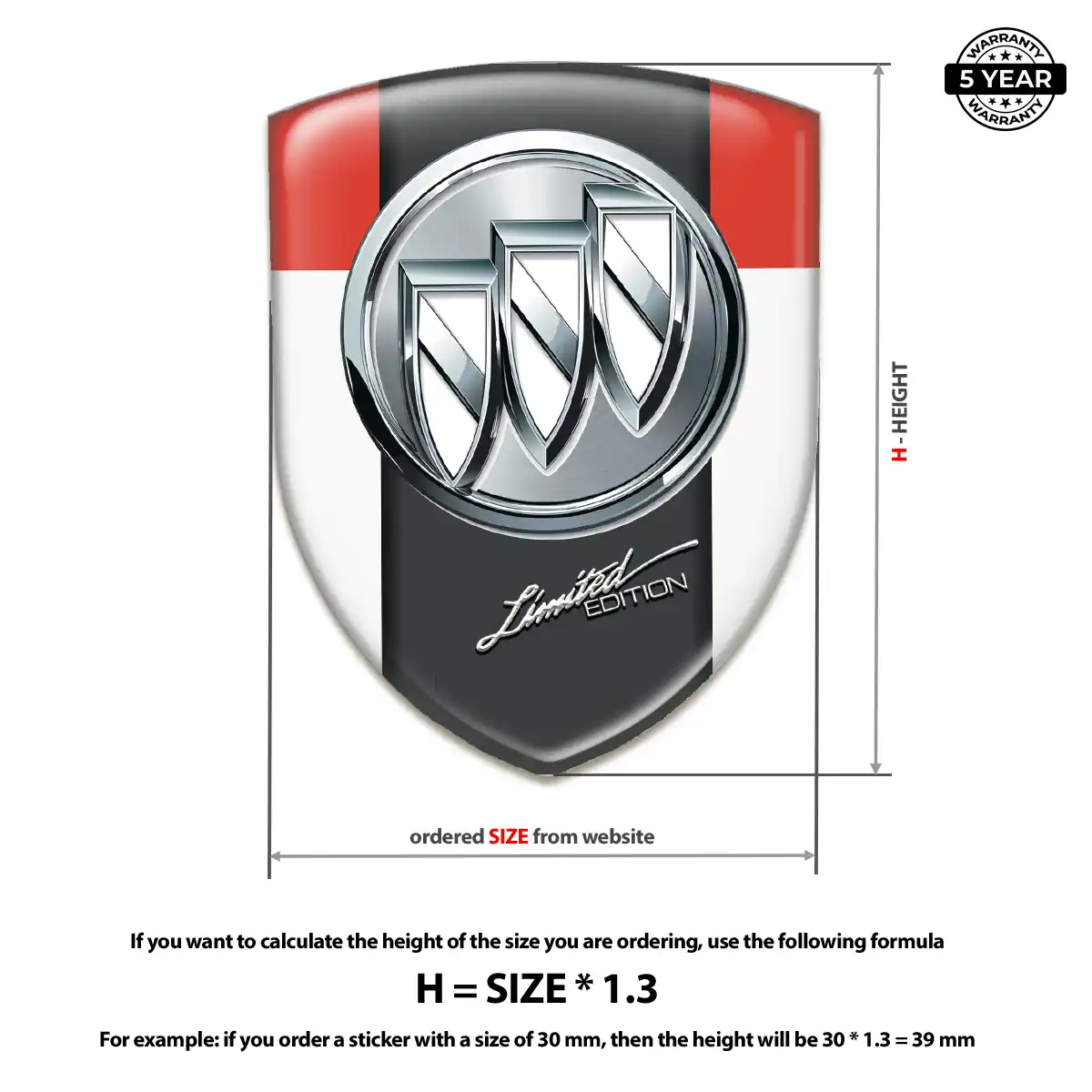 Buick Domed Badge Resin Luxe